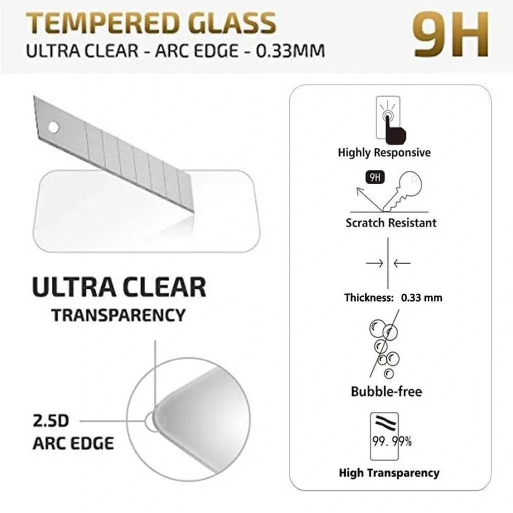 NEW'C 3 Pack Designed for iPhone 11 & iPhone XR Screen Protector Tempered Glass